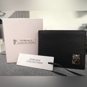 Versace Collection Leather Wallet for Men